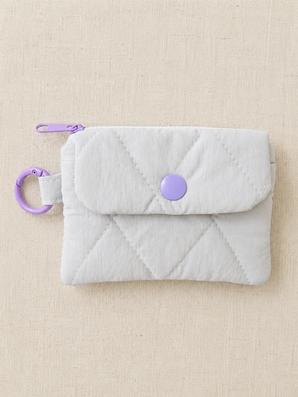 Marshmallow Pocket Wallet - Ash gray