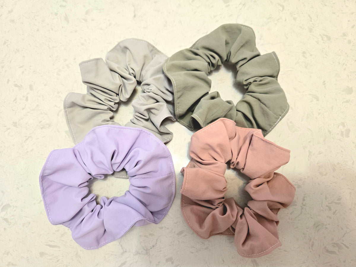 Soft Pastel Fabric Hair Scrunchie