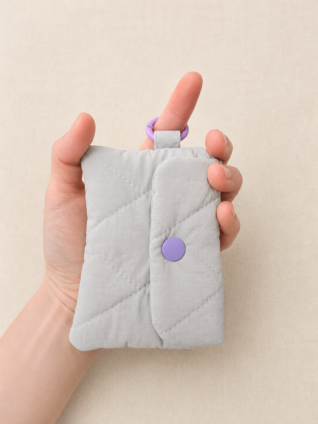 Marshmallow Pocket Wallet - Ash gray
