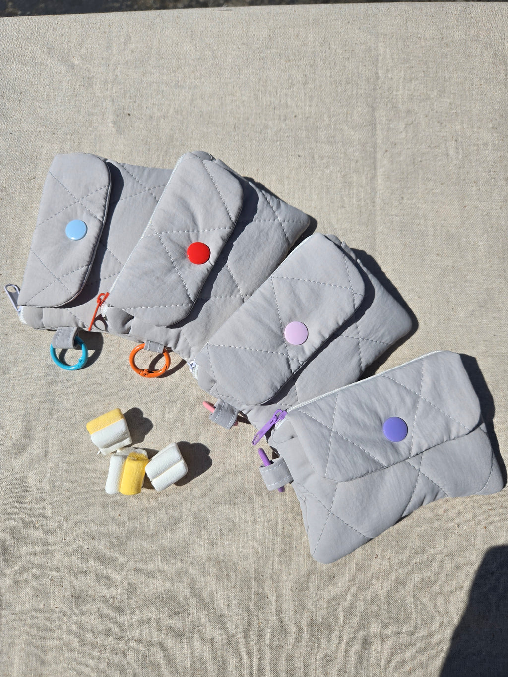 Marshmallow Pocket Wallet - Ash gray