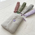 Ash Grey card wallet Pouch & Scrunched Strap keying set