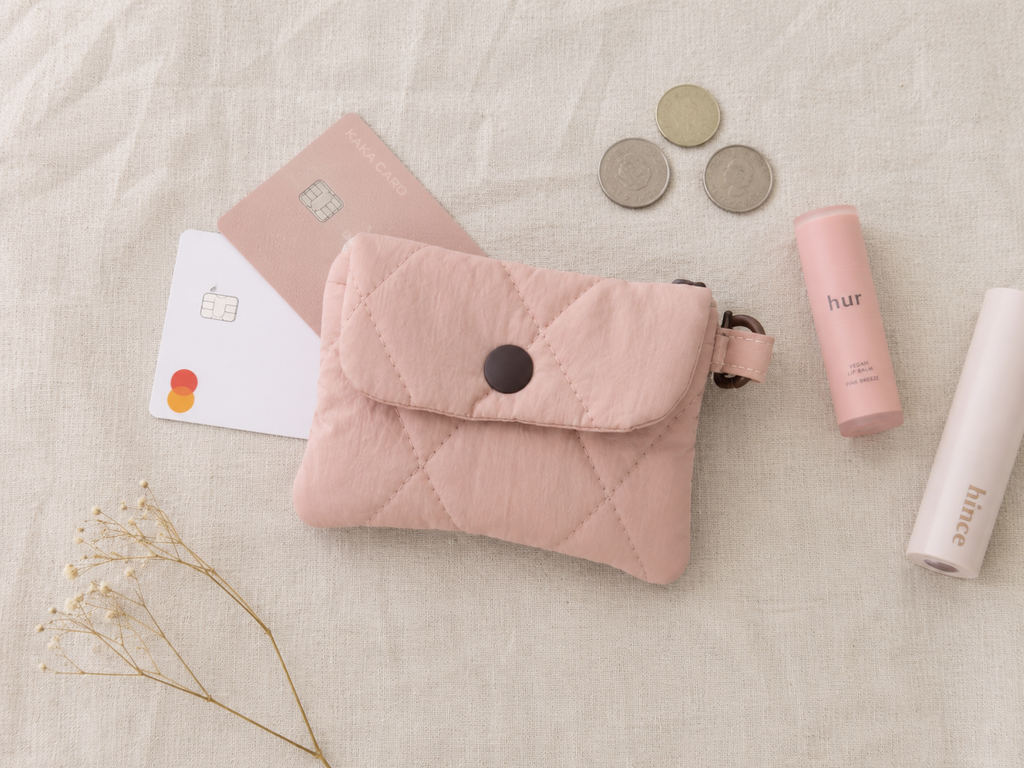 Marshmallow Pocket Wallet- Peach