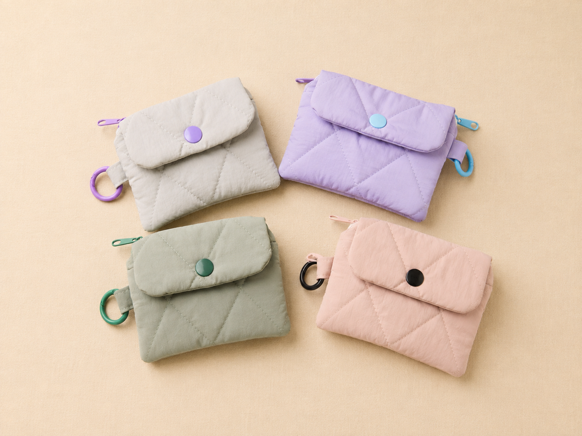 Marshmallow Pocket Wallet -Khaki